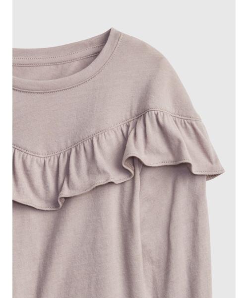 GAP(ギャップ)の「ラッフルTシャツ (幼児)(Tシャツ/カットソー・キッズ・ブルー/アイボリー/ライトベージュ/グリーン・3 YRS/4 YRS/5 YRS/12-18 M/2 YRS/18-24M/12-18M)」の9枚目の写真