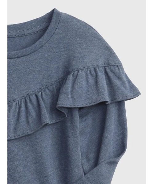GAP(ギャップ)の「ラッフルTシャツ (幼児)(Tシャツ/カットソー・キッズ・ブルー/アイボリー/ライトベージュ/グリーン・3 YRS/4 YRS/5 YRS/12-18 M/2 YRS/18-24M/12-18M)」の16枚目の写真