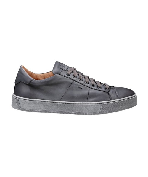 Santoni(サントーニ)の「サントーニ メンズ/レースアップレザースニーカー(スニーカー・メンズ・グレー・65/75/55/50/90/80/85/70/60)」の8枚目の写真