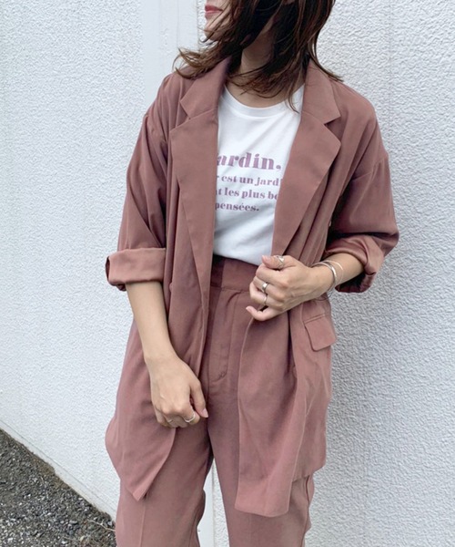 OLIVE des OLIVE（オリーブデオリーブ）の「ショコラテーラードジャケット（テーラードジャケット・レディース・キャメル/ブラウン/ダークブラウン/ピンクベージュ・FREE）」の3枚目の写真