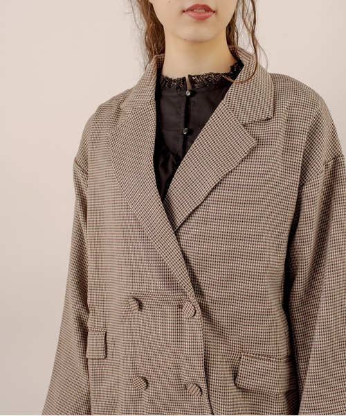 OLIVE des OLIVE（オリーブデオリーブ）の「ショコラテーラードジャケット（テーラードジャケット・レディース・キャメル/ブラウン/ダークブラウン/ピンクベージュ・FREE）」の10枚目の写真