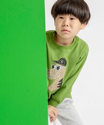 coen | 【coen キッズ】アニマルプリント長袖Tシャツ(Tシャツ/カットソー)