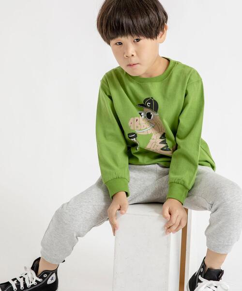 coen（コーエン）の「【coen キッズ】アニマルプリント長袖Tシャツ（Tシャツ/カットソー・キッズ・ケリー/コバルトブルー・130/110/120/100）」の5枚目の写真