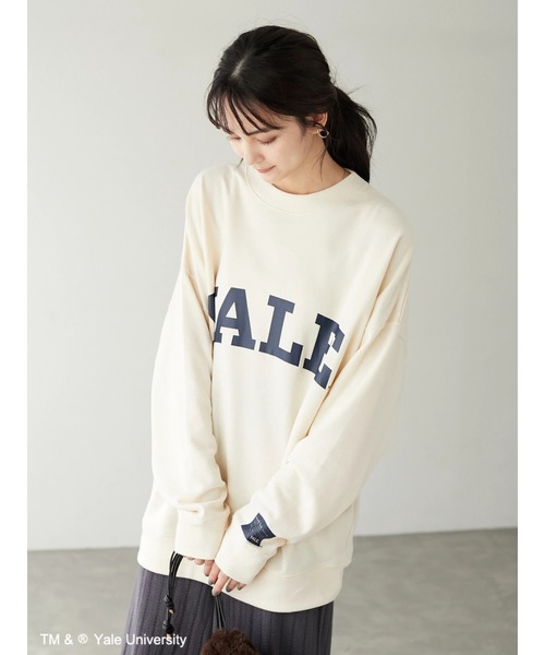 SEVENDAYS=SUNDAY(セブンデイズサンデイ)の「YALE 裏毛スウェット *◇(スウェット・レディース・アイボリー/チャコールグレー/ネイビー・L/S/M)」の4枚目の写真