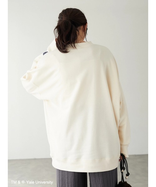 SEVENDAYS=SUNDAY(セブンデイズサンデイ)の「YALE 裏毛スウェット *◇(スウェット・レディース・アイボリー/チャコールグレー/ネイビー・L/S/M)」の9枚目の写真