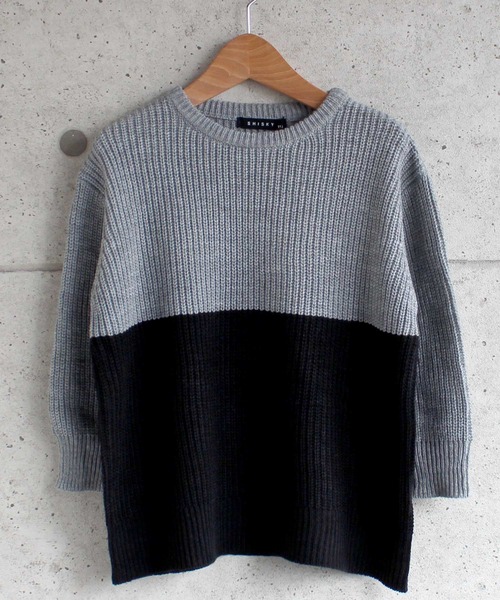 THE CASUAL(カジュアル)の「7G 畦編み BIG ニット キッズ(ニット/セーター・キッズ・ブラウン系その他/ブラウン/グレー系その他/チャコール/アイボリー/モカ/ベージュ/ブラック/杢グレー/ブラウン系その他2・140cm/120cm/130cm/150cm/160cm/110cm)」の5枚目の写真