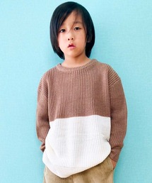 7G 畦編み BIG ニット キッズ