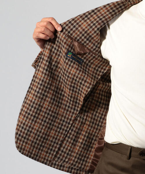 セール】ラグジュアリーツイード シングル3Bジャケット LANIFICIO DI