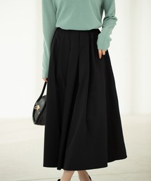 SAISON DE PAPILLON | タックフレアスカート(スカート)
