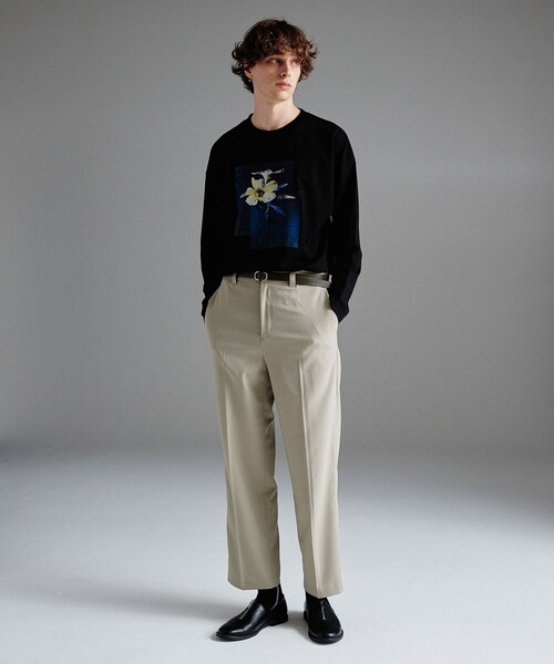 tk.TAKEO KIKUCHI(ティーケータケオキクチ)の「◆ダークフラワーロンT(Tシャツ/カットソー・メンズ・オフホワイト/ブラック/ボルドー・02/03)」の13枚目の写真