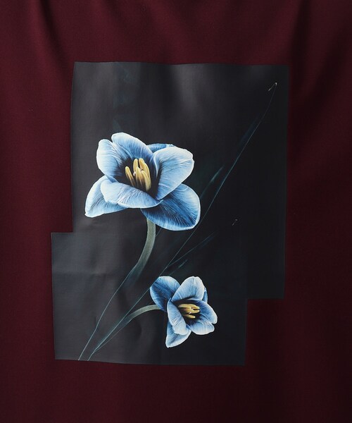 tk.TAKEO KIKUCHI(ティーケータケオキクチ)の「◆ダークフラワーロンT(Tシャツ/カットソー・メンズ・オフホワイト/ブラック/ボルドー・02/03)」の21枚目の写真