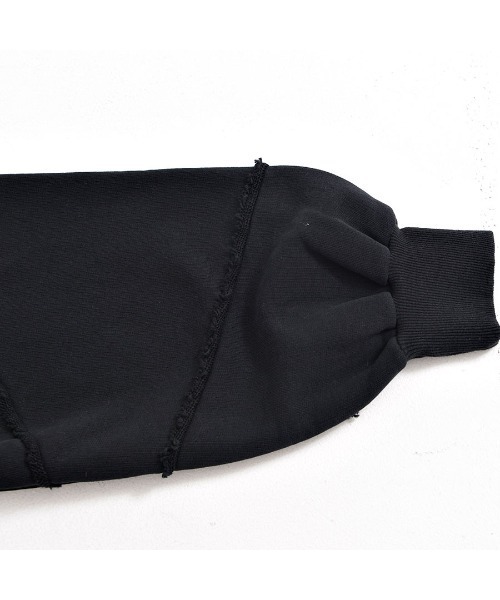 CIVARIZE ヘビーウェイト切り替えデザインプルオーバースウェット ブラック CIVARIZE ヘビーウェイト切り替えデザインプルオーバースウェット