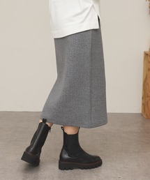 【防寒におすすめ】ストライプキルトスカート