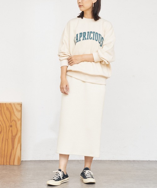 BONbazaar（ボンバザール）の「【防寒におすすめ】ストライプキルトスカート（スカート・レディース・ネイビー/グレー/オフホワイト・40）」の10枚目の写真