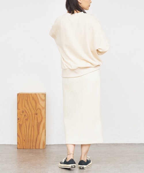 BONbazaar（ボンバザール）の「【防寒におすすめ】ストライプキルトスカート（スカート・レディース・ネイビー/グレー/オフホワイト・40）」の11枚目の写真