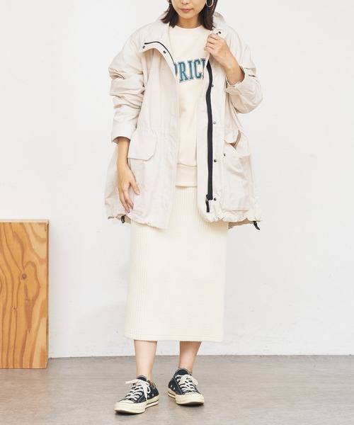 BONbazaar（ボンバザール）の「【防寒におすすめ】ストライプキルトスカート（スカート・レディース・ネイビー/グレー/オフホワイト・40）」の15枚目の写真