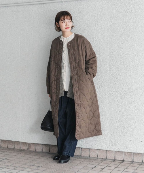 かぐれ(カグレ)の「キルトロングコート(その他アウター・レディース・カーキ/ナチュラル・FREE)」の19枚目の写真