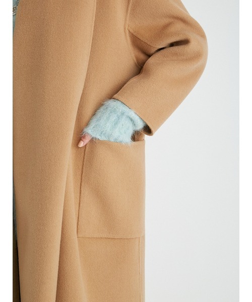 Mila Owen（ミラオーウェン）の「フリンジストール付接結ロングコート