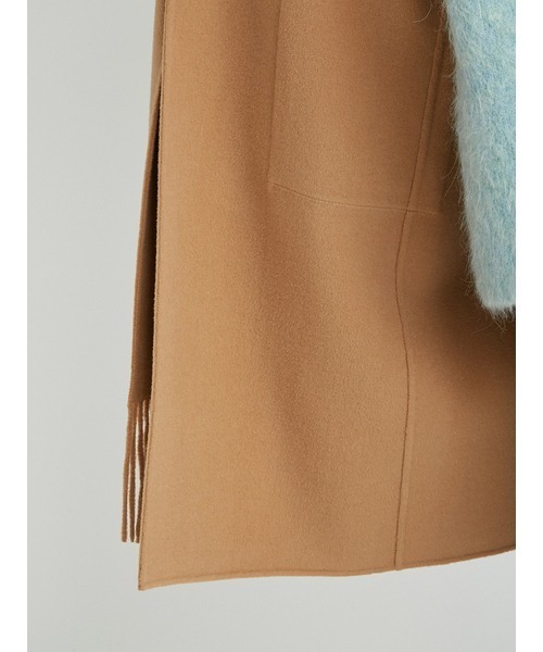 Mila Owen（ミラオーウェン）の「フリンジストール付接結ロングコート