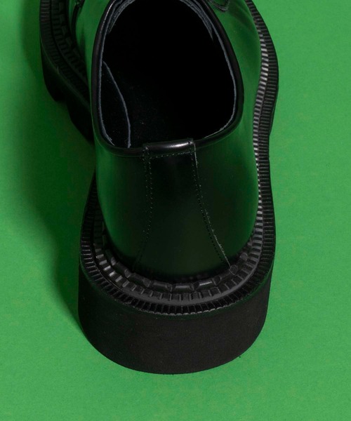 MAISON SPECIAL(メゾンスペシャル)の「《ユニセックスアイテム》【SPECIAL SHOES FACTORY コラボ】東京産タンクソールプレーントゥシューズ 【MAISON SPECIAL/メゾンスペシャル】(ブーツ・メンズ・ブラック・25.5/26.5/27.5)」の8枚目の写真