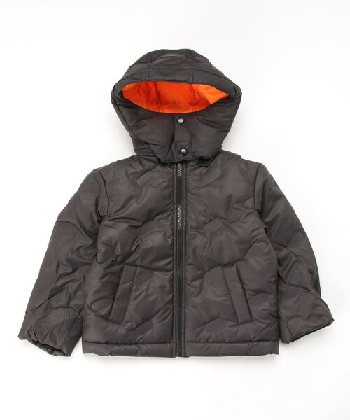 DIESEL（ディーゼル）の「DIESEL KID ジュニア ユニセックス ダウンジャケット リアルダウン（ダウンジャケット/コート・キッズ・ライトグリーン/ピンク/オリーブ/ブラック/オレンジ・4Y/12Y/8Y/14Y/10Y/6Y）」の2枚目の写真