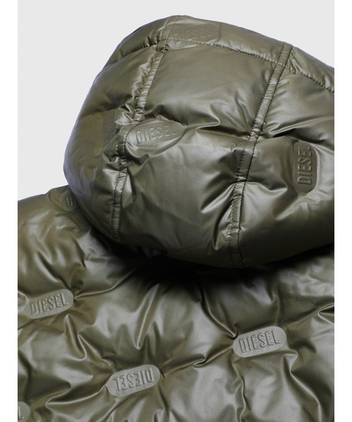 DIESEL（ディーゼル）の「DIESEL KID ジュニア ユニセックス ダウンジャケット リアルダウン（ダウンジャケット/コート・キッズ・ライトグリーン/ピンク/オリーブ/ブラック/オレンジ・4Y/12Y/8Y/14Y/10Y/6Y）」の13枚目の写真