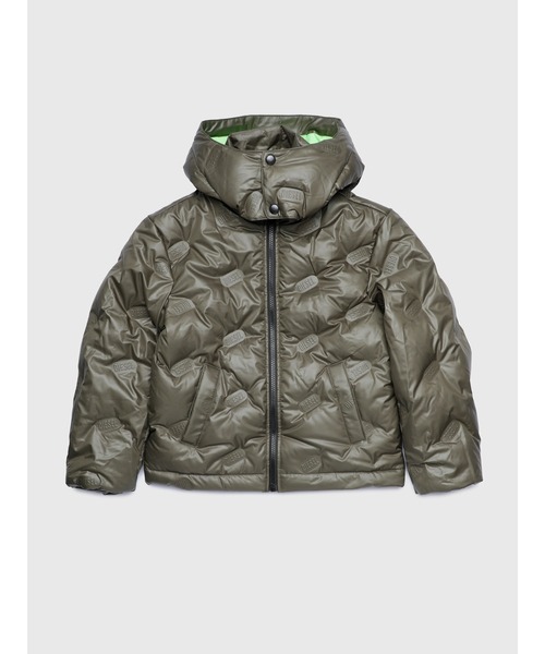 DIESEL（ディーゼル）の「DIESEL KID ジュニア ユニセックス ダウンジャケット リアルダウン（ダウンジャケット/コート・キッズ・ライトグリーン/ピンク/オリーブ/ブラック/オレンジ・4Y/12Y/8Y/14Y/10Y/6Y）」の8枚目の写真