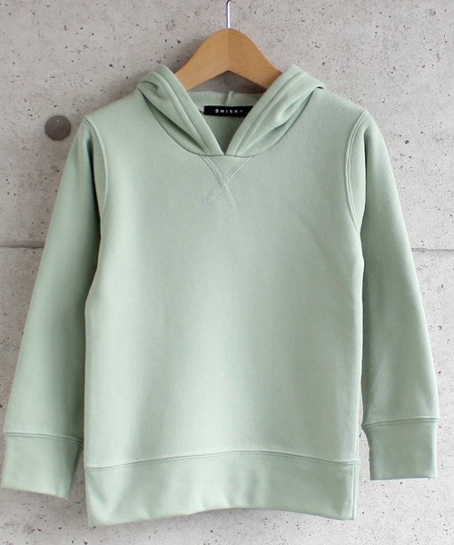 THE CASUAL(カジュアル)の「ガゼット付き無地プルオーバーパーカー キッズ(パーカー・キッズ・チャコール/パープル/ミント/モカ/ベージュ/ネイビー/ブラック/ブラウン/杢グレー/オートミール・110cm/130cm/120cm/140cm/160cm/150cm)」の8枚目の写真