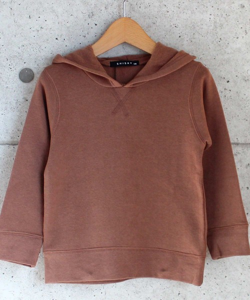 THE CASUAL(カジュアル)の「ガゼット付き無地プルオーバーパーカー キッズ(パーカー・キッズ・チャコール/パープル/ミント/モカ/ベージュ/ネイビー/ブラック/ブラウン/杢グレー/オートミール・110cm/130cm/120cm/140cm/160cm/150cm)」の6枚目の写真