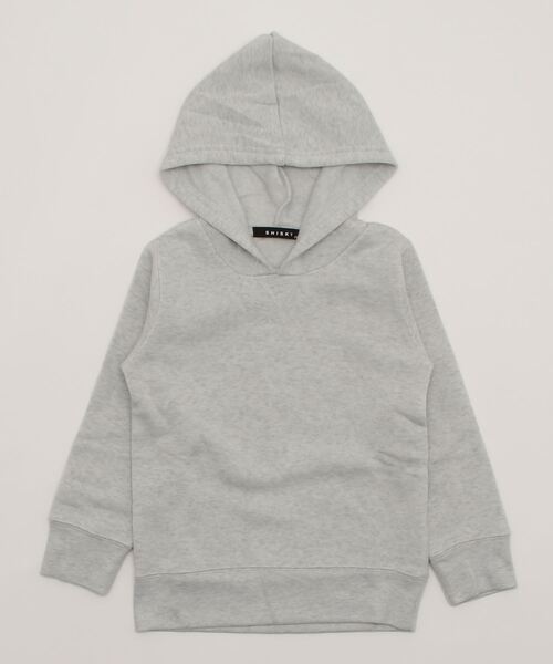 THE CASUAL(カジュアル)の「ガゼット付き無地プルオーバーパーカー キッズ(パーカー・キッズ・チャコール/パープル/ミント/モカ/ベージュ/ネイビー/ブラック/ブラウン/杢グレー/オートミール・110cm/130cm/120cm/140cm/160cm/150cm)」の11枚目の写真