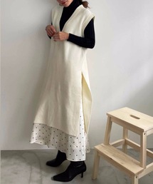 【ZOZO限定アイテム】Vネックニットワンピ