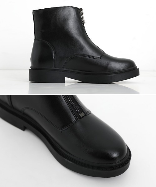 select MOCA（セレクトモカ）の「ハーフジップショートブーツ（ブーツ・レディース・ホワイト/ブラック/ブラウン・SMALL/MEDIUM/LARGE）」の17枚目の写真