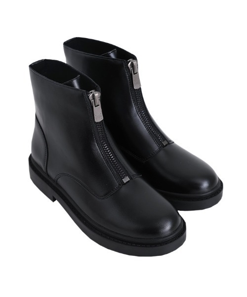 select MOCA（セレクトモカ）の「ハーフジップショートブーツ（ブーツ・レディース・ホワイト/ブラック/ブラウン・SMALL/MEDIUM/LARGE）」の14枚目の写真