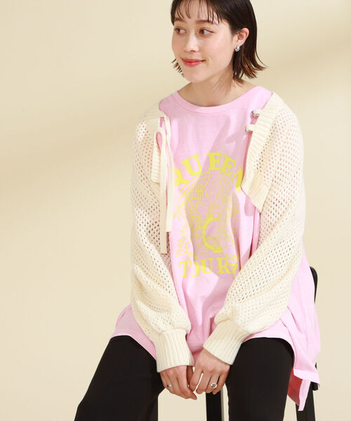 GOOD ROCK SPEED(グッドロックスピード)の「GOOD ROCK SPEED × Ray BEAMS / 別注 BIG Tシャツ(Tシャツ/カットソー・レディース・ブラック/オフホワイト/ピンク/グリーン・ONE SIZE)」の18枚目の写真