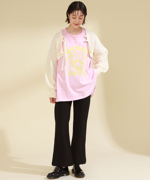 GOOD ROCK SPEED(グッドロックスピード)の「GOOD ROCK SPEED × Ray BEAMS / 別注 BIG Tシャツ(Tシャツ/カットソー・レディース・ブラック/オフホワイト/ピンク/グリーン・ONE SIZE)」の17枚目の写真