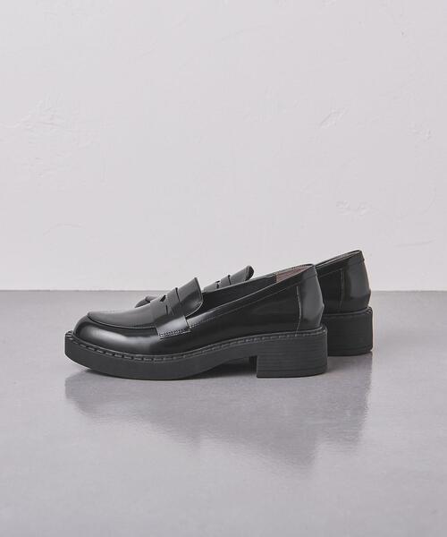 UNITED ARROWS(ユナイテッドアローズ)の「<UNITED ARROWS>プラットフォーム ローファー†(ローファー・レディース・ブラック/ブラウン・35/37h/35h/36h/38/36/37)」の16枚目の写真