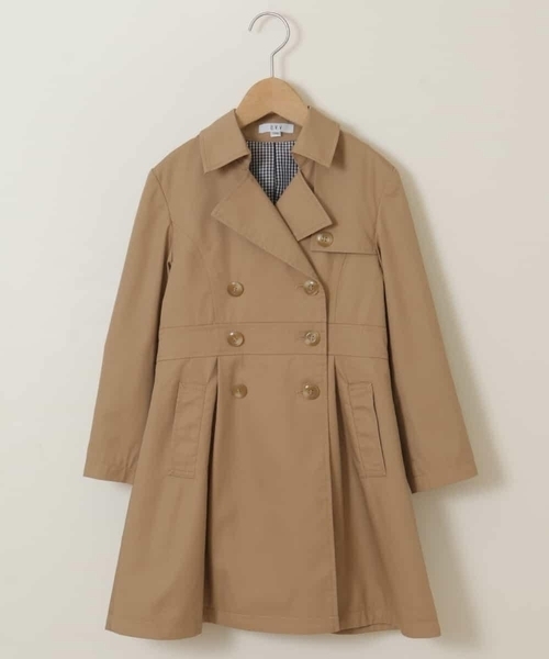 a.v.v（アーヴェヴェ）の「[120-130]トレンチコート（トレンチコート・キッズ・ベージュ・120/130）」の4枚目の写真