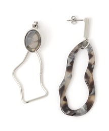 アシメ変形リングピアス / 257253