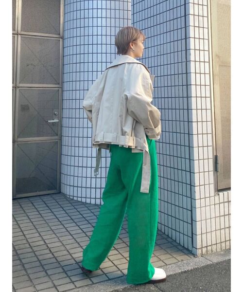 EMODA（エモダ）の「ホールドボタンルーズパンツ（その他パンツ・レディース・アイボリー/ブラック/グリーン・SMALL/MEDIUM）」の8枚目の写真