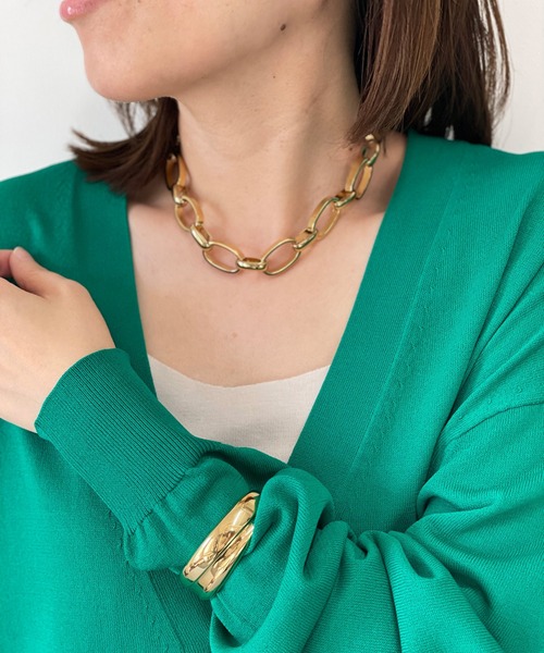 PHILIPPE AUDIBERT（フィリップ オーディベール）の「PHILIPPE AUDIBERT/ゴールドチェーンネックレス（ネックレス・レディース・ゴールド・FREE）」の3枚目の写真