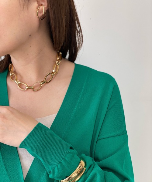 PHILIPPE AUDIBERT（フィリップ オーディベール）の「PHILIPPE AUDIBERT/ゴールドチェーンネックレス（ネックレス・レディース・ゴールド・FREE）」の4枚目の写真