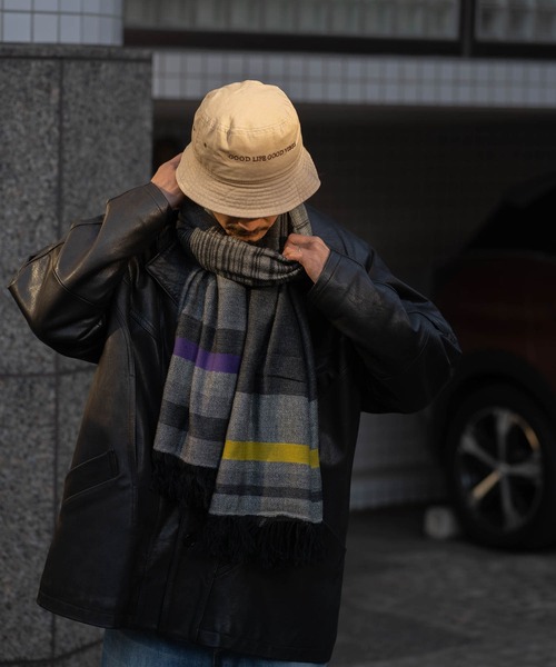 Iroquois（イロコイ）の「LINE STOLE（ストール/ショール・メンズ・ブラック系その他・FREE）」の3枚目の写真