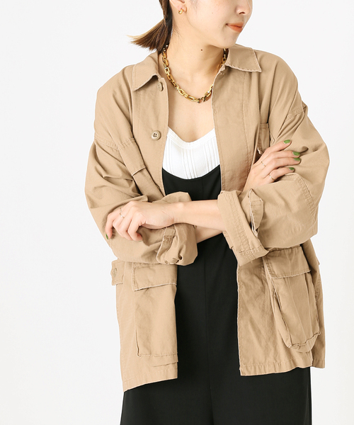 ROTHCO(ロスコ)の「【ROTHCO/ロスコ】BDU SHIRTS:ジャケット◆(ミリタリージャケット・レディース・ベージュ/カーキ・LARGE)」の1枚目の写真