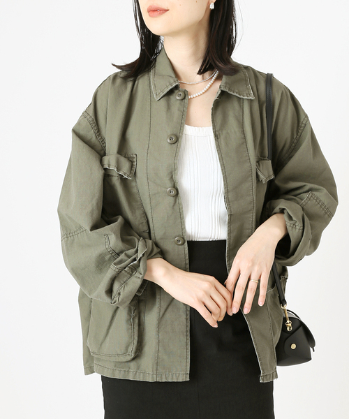 ROTHCO(ロスコ)の「【ROTHCO/ロスコ】BDU SHIRTS:ジャケット◆(ミリタリージャケット・レディース・ベージュ/カーキ・LARGE)」の2枚目の写真