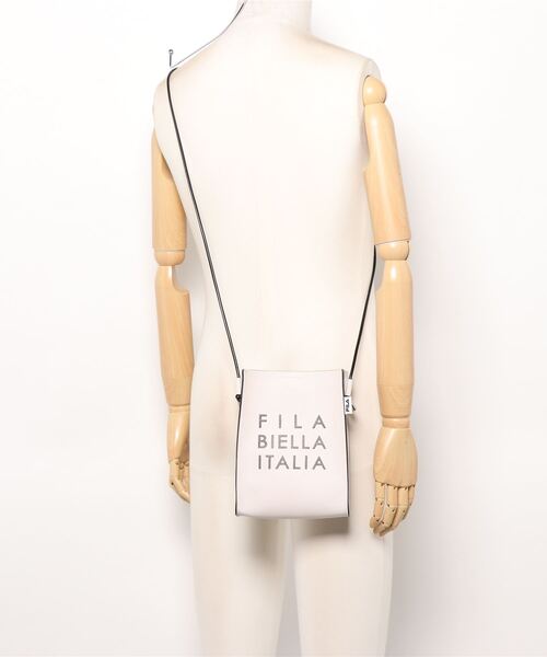 FILA(フィラ)の「【FILA/フィラ】フェイクレザー スクエアショルダーバッグ ミニショルダーバッグ/PUレザー(ショルダーバッグ・レディース・ブラック/オフホワイト・FREE)」の18枚目の写真