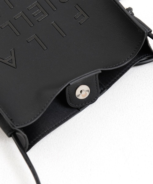 FILA(フィラ)の「【FILA/フィラ】フェイクレザー スクエアショルダーバッグ ミニショルダーバッグ/PUレザー(ショルダーバッグ・レディース・ブラック/オフホワイト・FREE)」の6枚目の写真