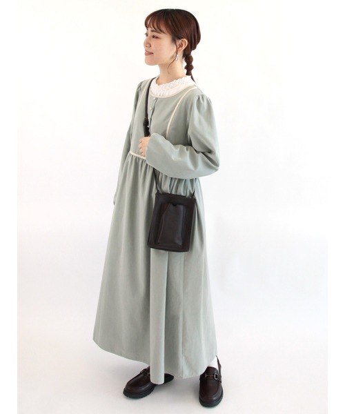 ehka sopo（エヘカソポ）の「配色パイピングワンピース（ワンピース