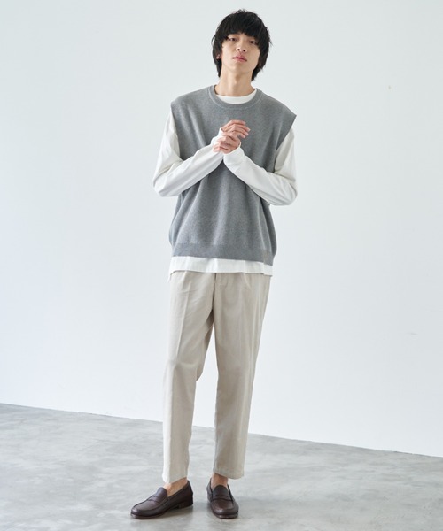 WYM LIDNM（ウィム バイ リドム）の「ノースリーブニット（ニット/セーター・メンズ・ブラウン・M）」の5枚目の写真