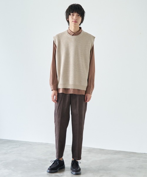 WYM LIDNM（ウィム バイ リドム）の「ノースリーブニット（ニット/セーター・メンズ・ブラウン・M）」の9枚目の写真