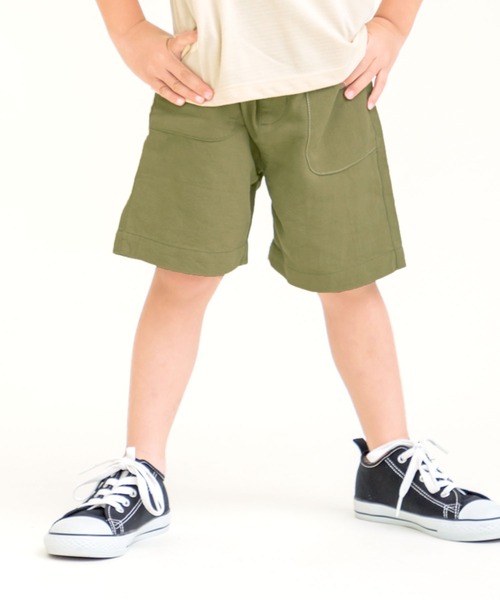 DILASH(ディラッシュ)の「綿麻キャンバスハーフパンツ(80-140cm)(その他パンツ・キッズ・カーキ/ベージュ/ネイビー/レッド・130/140/90/100/110/120/80)」の11枚目の写真